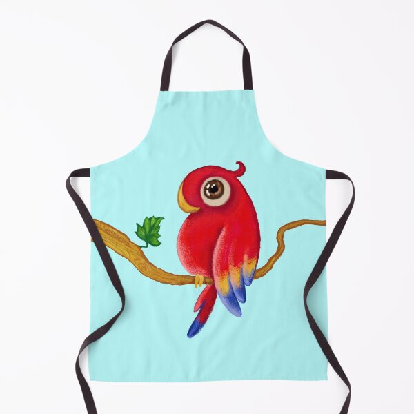Item preview, cute red macaw parrot - traditional pastel drawing designed and sold by Shalashh.