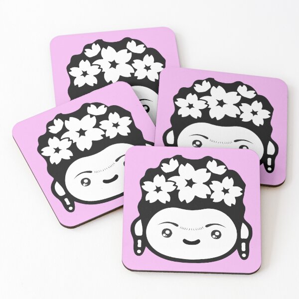 Item preview, Adorable Frida Kahlo Mexican female artist cute kawaii portrait aesthetic lavender decoration designed and sold by T-Mex.