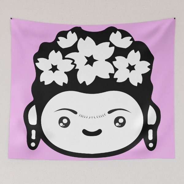 Item preview, Adorable Frida Kahlo Mexican female artist cute kawaii portrait aesthetic lavender decoration designed and sold by T-Mex.