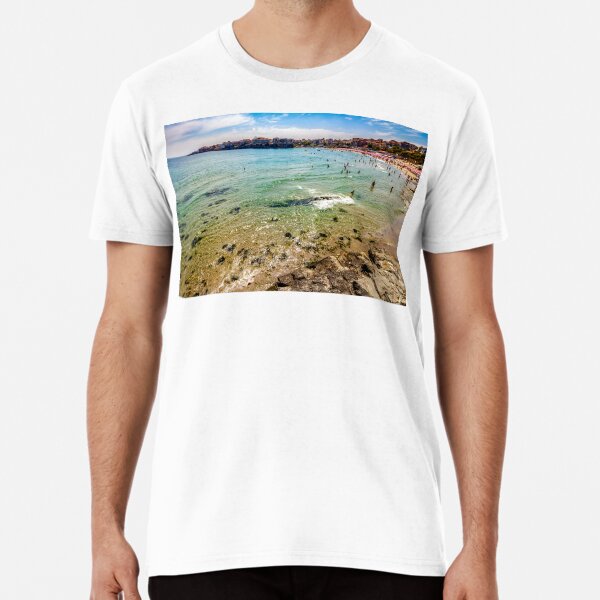 people at the sea beach of Sozopol Premium T-Shirt