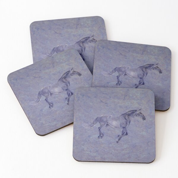 Item preview, Galloping horse 3 - purple mottled background designed and sold by SylvieG18.