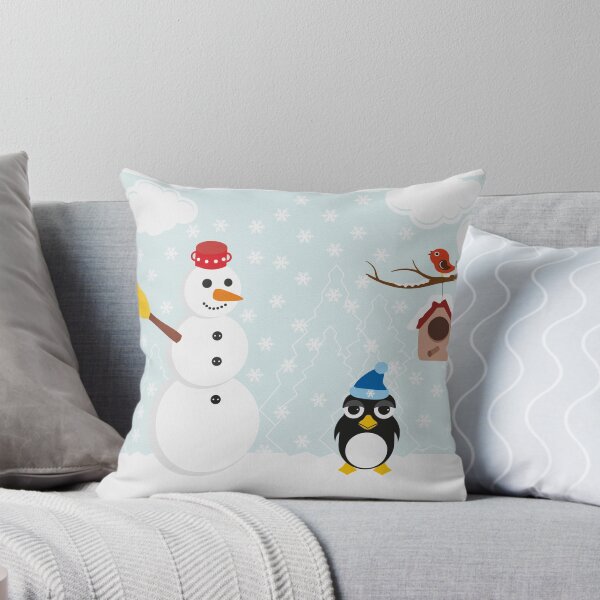 Item preview, Snowman and penguin enjoying winter designed and sold by Bicone.