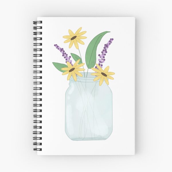 Item preview, Mason Jar with Flowers designed and sold by VeronicasWorld.