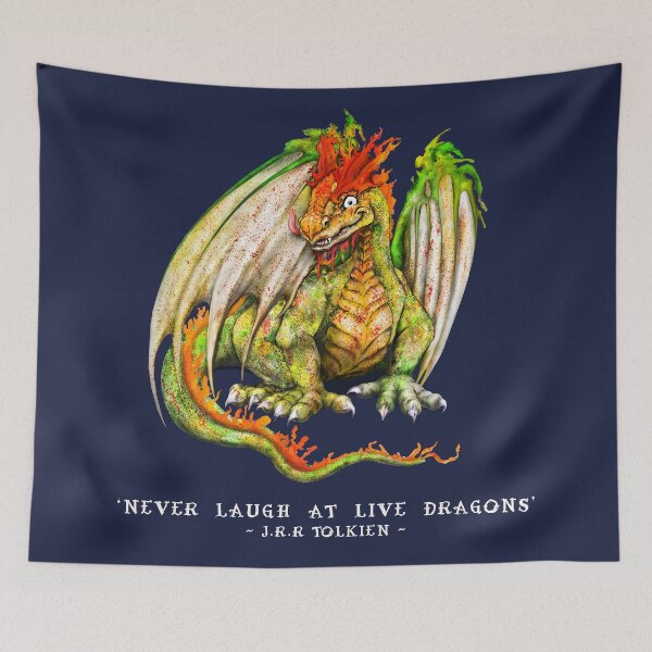 Item preview, Don't Laugh at Them | W Cartoon Dragon designed and sold by Snootrac.