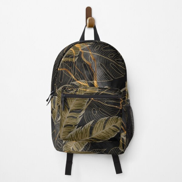 Item preview, dark gold luxury leaf pattern designed and sold by Beeroclock.