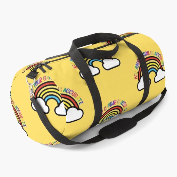 Item preview, Yes Your Gaydar Is Accurate Rainbow With Clouds In Yellow designed and sold by LuckyKermit.