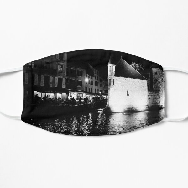 Annecy at night Flat Mask