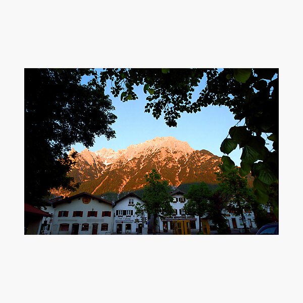 Mittenwald Sunset Fotodruck
