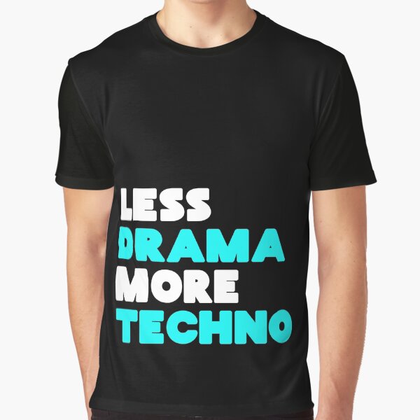 Item preview, Less drama more techno. Dj gift. designed and sold by paulo silveira.