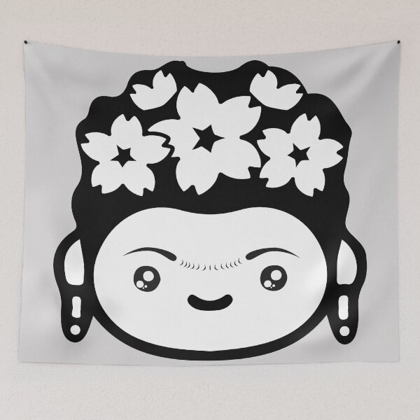 Item preview, Adorable Frida Kahlo Mexican female artist cute kawaii portrait aesthetic decoration designed and sold by T-Mex.