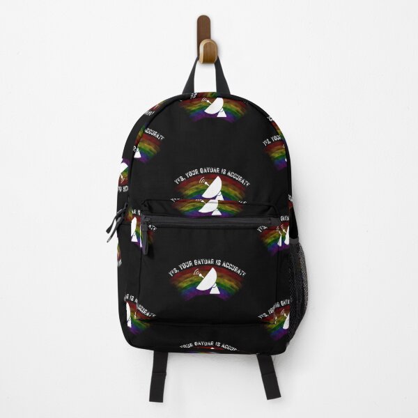 Item preview, Yes Your Gaydar Is Accurate Radar For Pride Month In Black designed and sold by LuckyKermit.
