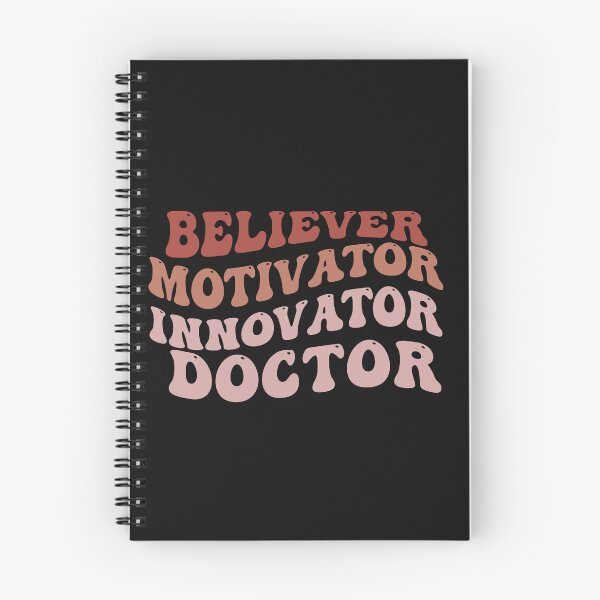 Item preview, BELIEVER MOTIVATOR INNOVATOR DOCTOR designed and sold by kotsdesign.