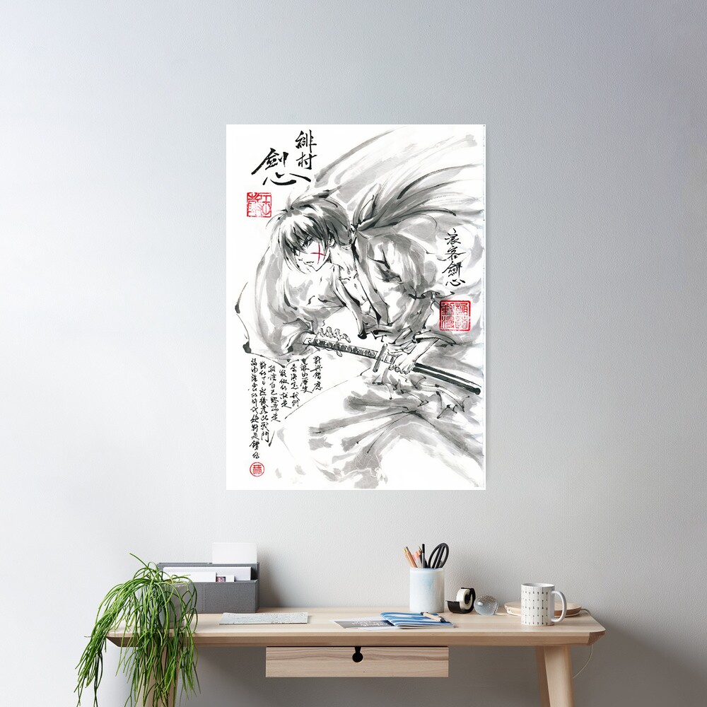 Rurouni Kenshin Himura Samurai Movie Print Art Canvas Poster For Living  Room Decor Home Wall Picture - AliExpress