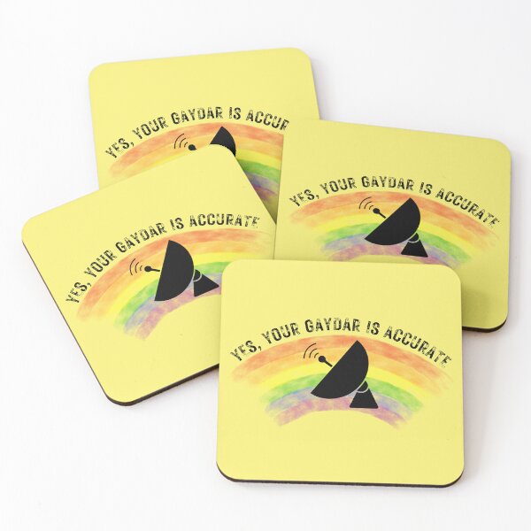 Item preview, Yes Your Gaydar Is Accurate Radar For Pride Month In Yellow designed and sold by LuckyKermit.