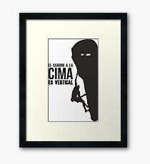 Climbing is like life FITNOQUIT Framed Print