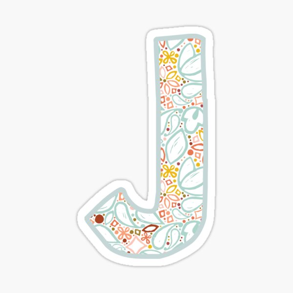 Letter j - Monogram Sticker