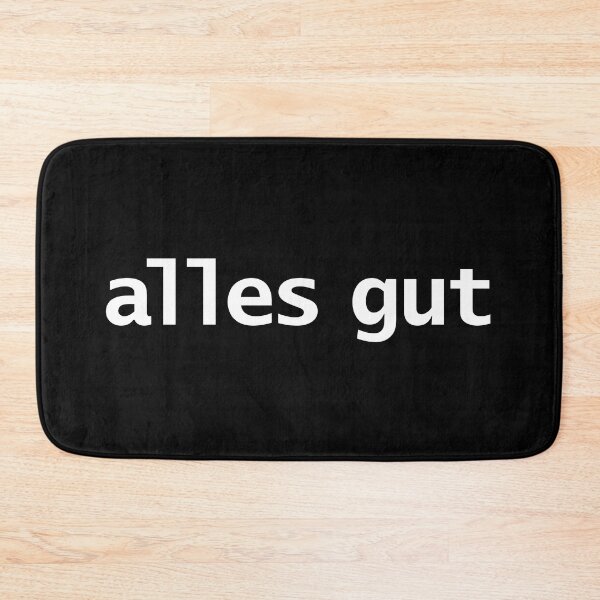 Item preview, Alles Gut All Good Typography White Text designed and sold by ellenhenry.