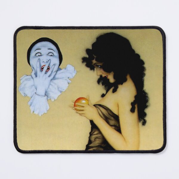 Item preview, “Pierrot and Temptation” by Raphael Kirchner designed and sold by PatricianneK.