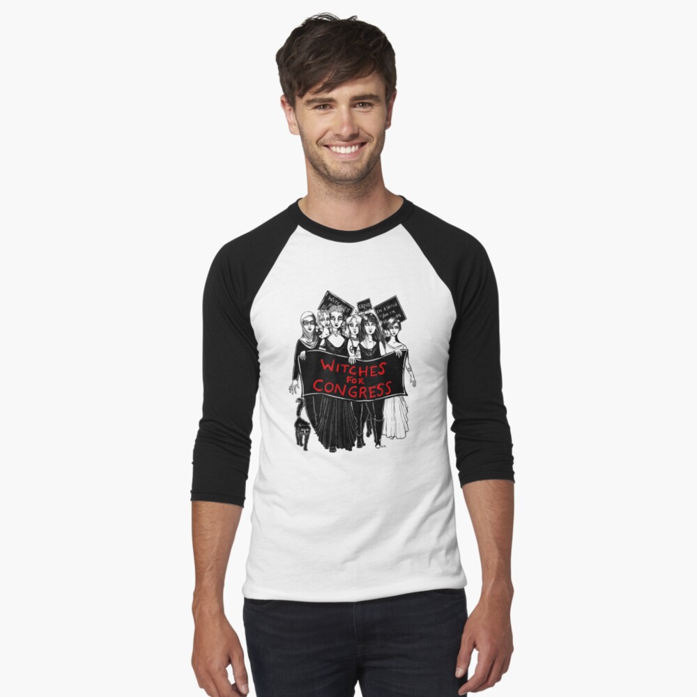 Vista previa del artículo con la obra «Camiseta ¾ estilo béisbol», diseñado y vendido por Caviglia.