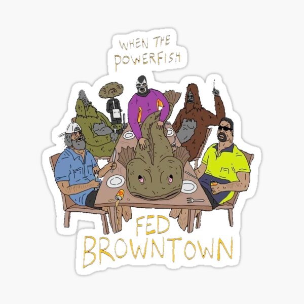 "The Powerfish" Sticker for Sale by Tapeshwari099 Redbubble