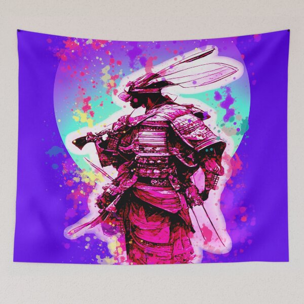 Item preview, Way of the Peaceful Rabbit Samurai Warrior After a Rainbow Unicorn Puked  designed and sold by Aexlotyl.
