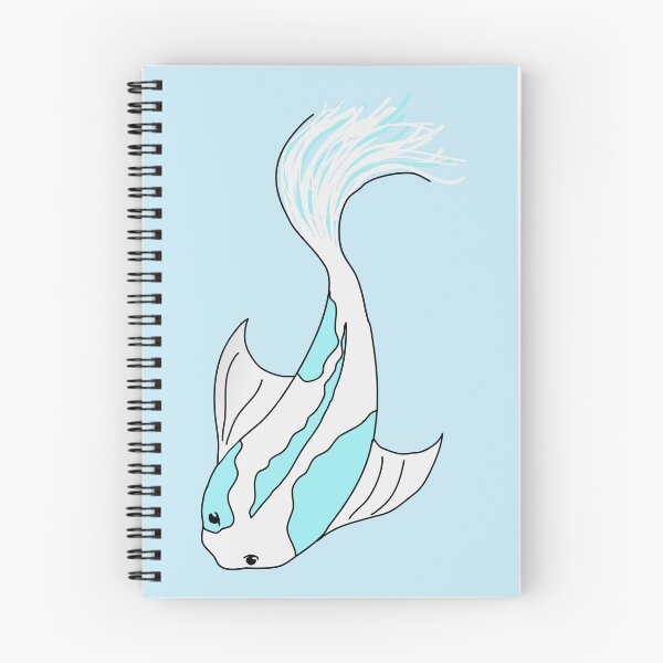 Item preview, blue and white koi fish designed and sold by alisadesigns.