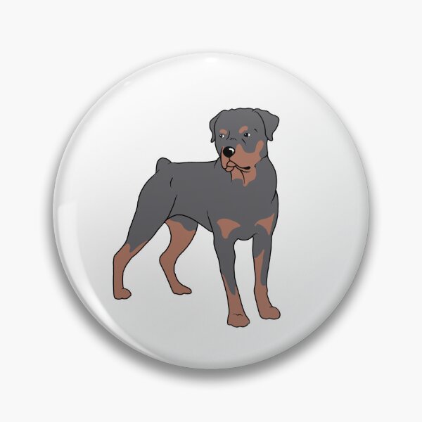 Item preview, Ilustración de dibujos animados de perro Rottweiler por The Cloudy Corgi designed and sold by thecloudycorgi.