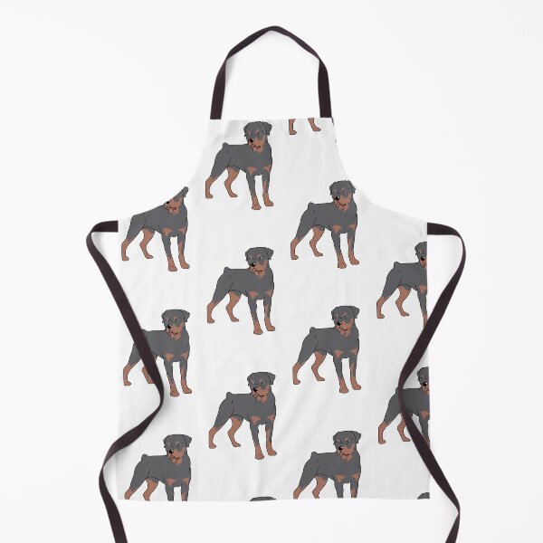 Item preview, Rottweiler Dog Cartoon Illustration by The Cloudy Corgi designed and sold by thecloudycorgi.