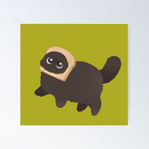 Item preview, Cute cat with head in bread slice, so funny designed and sold by Nicoladenisa71.