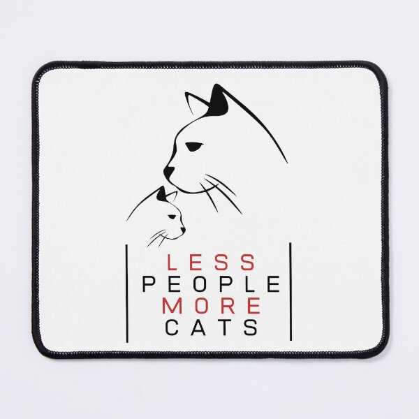 Item preview, Less People More Cats: quote funny cats, Classic T-Shirt, Men's Cat T shirt, Cat Dad Shirt, Funny Cat Shirt, Gift for Cat Lovers, Gift for Cat Owner designed and sold by StoreSB.