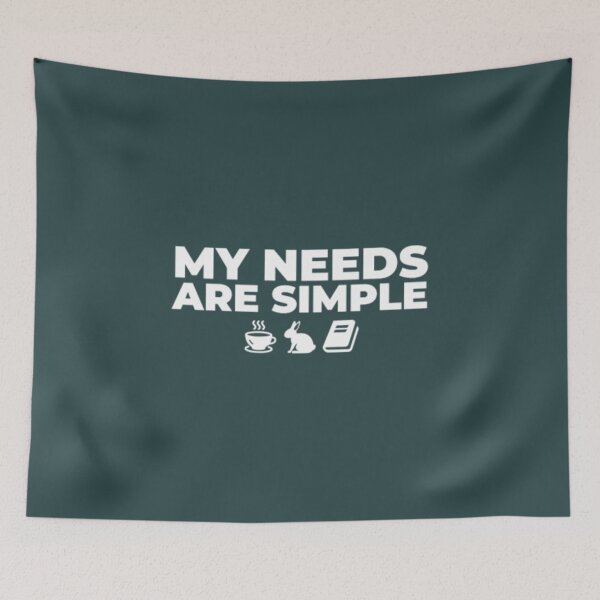 Item preview, My Needs Are Simple Coffee Rabbit Reading designed and sold by Xtramen.