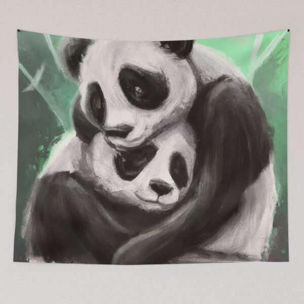 Item preview, Two Pandas Hug designed and sold by Parag's Travel Shop.