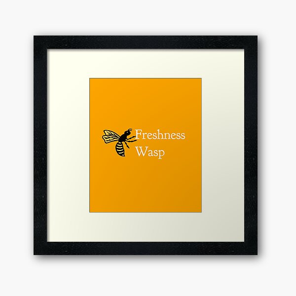 Freshness Wasp Framed Art Print