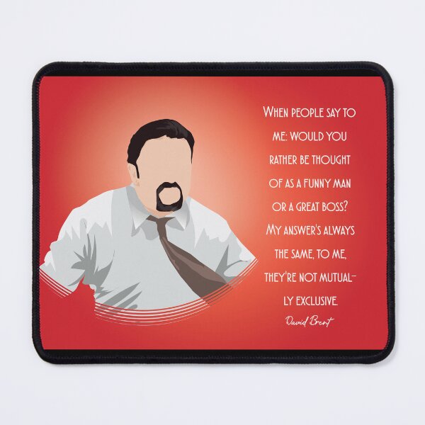 Item preview, When People Say to Me Would You Rather Be Thought Of As A Funny Man Or A Great Boss - David Brent - Minimalist TV Art - Comedy Quote designed and sold by PopCultArcade.