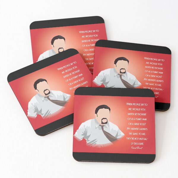 Item preview, When People Say to Me Would You Rather Be Thought Of As A Funny Man Or A Great Boss - David Brent - Minimalist TV Art - Comedy Quote designed and sold by PopCultArcade.
