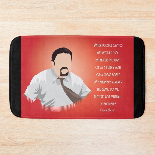 Item preview, When People Say to Me Would You Rather Be Thought Of As A Funny Man Or A Great Boss - David Brent - Minimalist TV Art - Comedy Quote designed and sold by PopCultArcade.