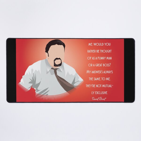 Item preview, When People Say to Me Would You Rather Be Thought Of As A Funny Man Or A Great Boss - David Brent - Minimalist TV Art - Comedy Quote designed and sold by PopCultArcade.