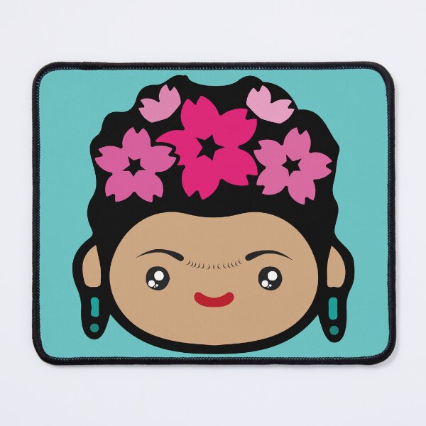 Item preview, Adorable Frida Kahlo Mexican female artist cute kawaii portrait turquoise teal aesthetic decoration designed and sold by T-Mex.
