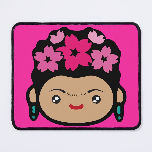 Item preview, Adorable Frida Kahlo Mexican female artist cute kawaii portrait aesthetic hot pink decoration designed and sold by T-Mex.