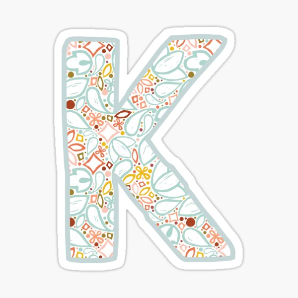 Letter K - Monogram Sticker