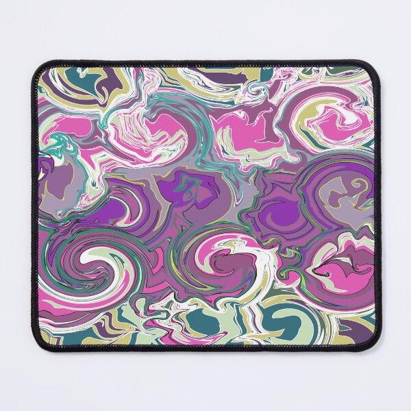 Item preview, Fluid Art, Pouring art design, Cool, soothing colors of Green, Purple, white Abstract, liquid art designed and sold by Thilaniz.