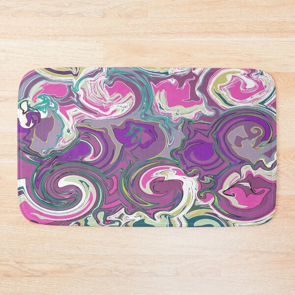 Item preview, Fluid Art, Pouring art design, Cool, soothing colors of Green, Purple, white Abstract, liquid art designed and sold by Thilaniz.