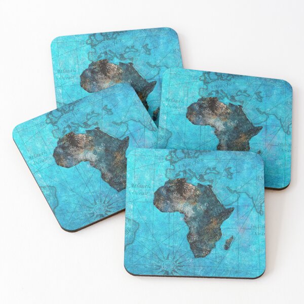 Item preview, Turquoise Africa Travel Map designed and sold by Fred Andrews IV.