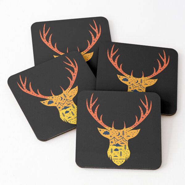 Item preview, Whitetail Buck Deer Antler Head Hunting - Retro Outdoorsman Hunter Gifts designed and sold by merchzy.