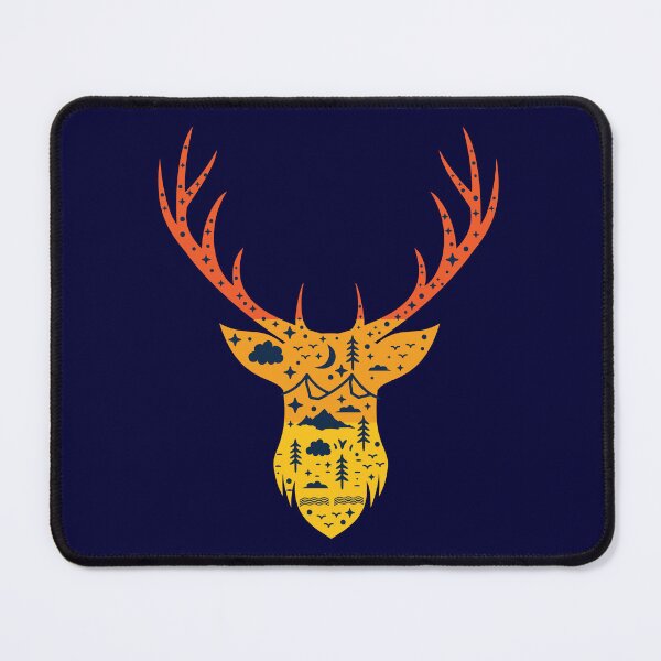 Item preview, Whitetail Buck Deer Antler Head Hunting - Retro Outdoorsman Hunter Gifts designed and sold by merchzy.