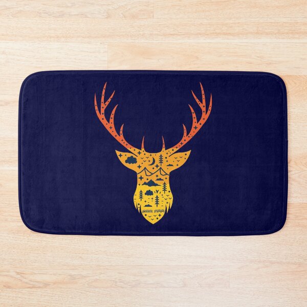 Item preview, Whitetail Buck Deer Antler Head Hunting - Retro Outdoorsman Hunter Gifts designed and sold by merchzy.