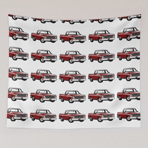 Item preview, Camioneta C rojo oscuro de los años 70 designed and sold by CoolRide.