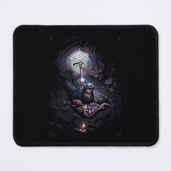 Item preview, mole mining crystal cave #2 animal tarot card designed and sold by AiAnimalCards.