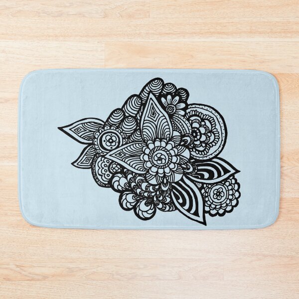 Item preview, Floral doodle hand drawn designed and sold by ANU911.