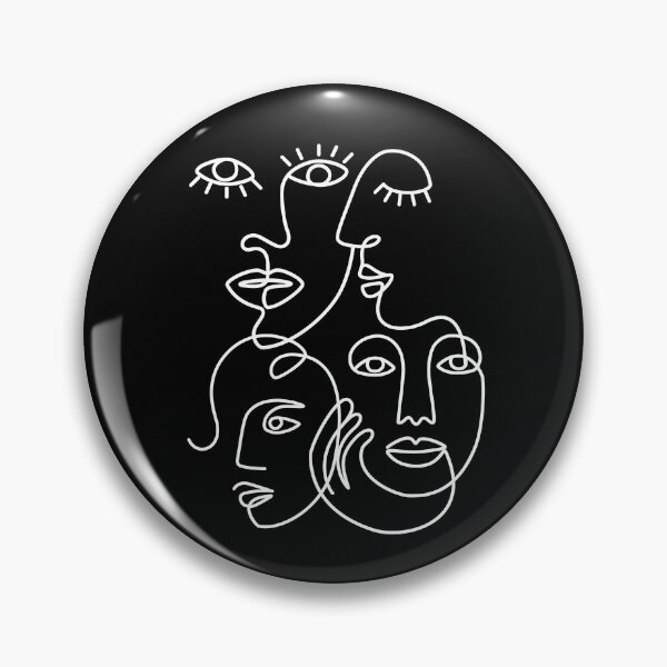 Item preview, 4 Ethnic Women One Line Art Drawing designed and sold by SoccaTamam.